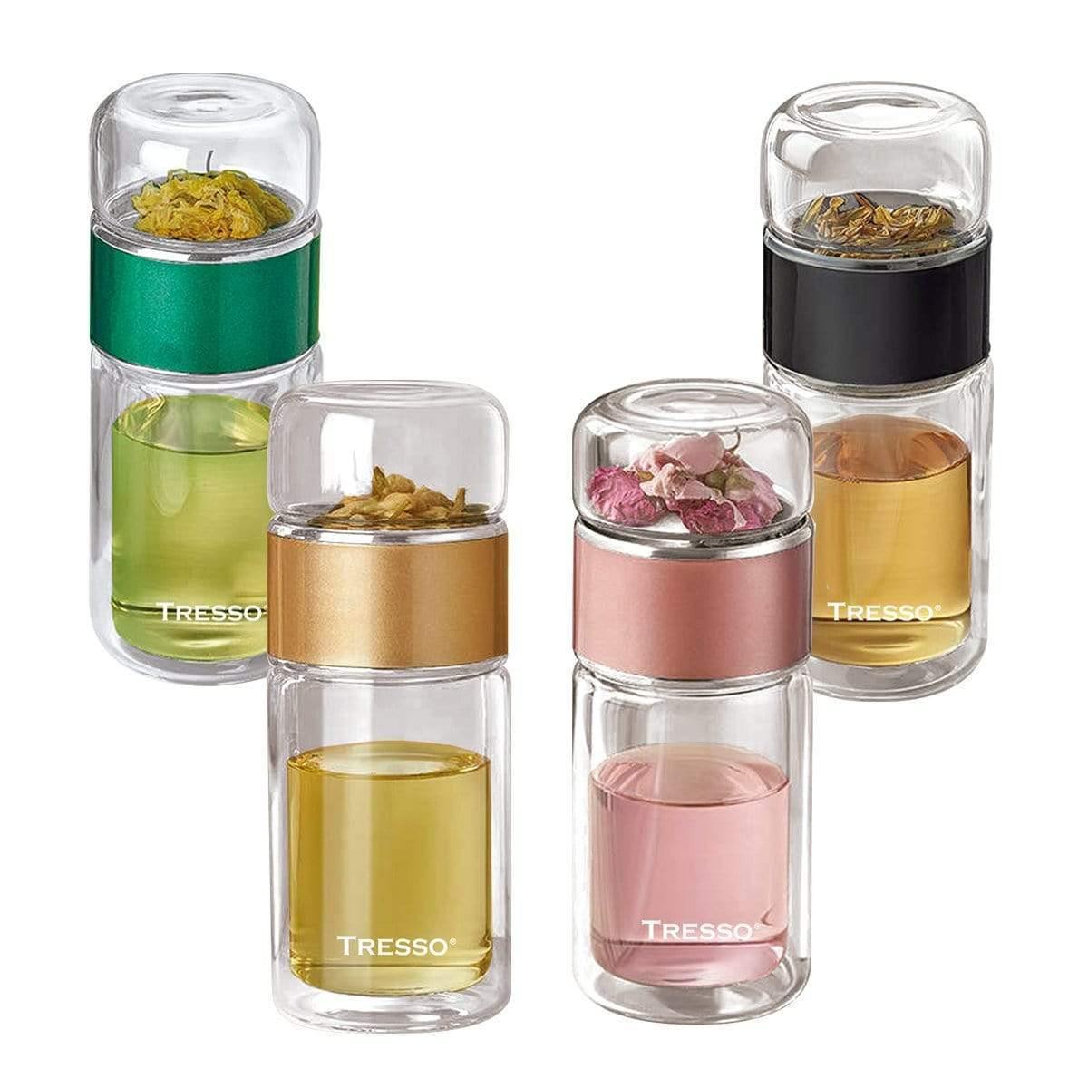 Botella Doble Pared Con Infusor Para Tisana - TRESSO®