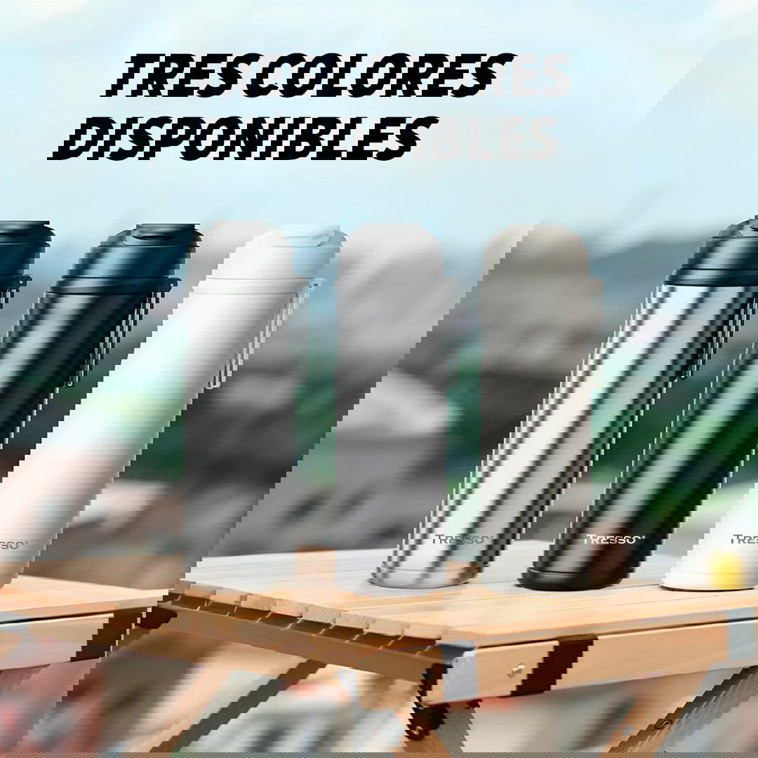 Botella de acero inoxidable 600ml con filtro magnético para té - TRESSO®