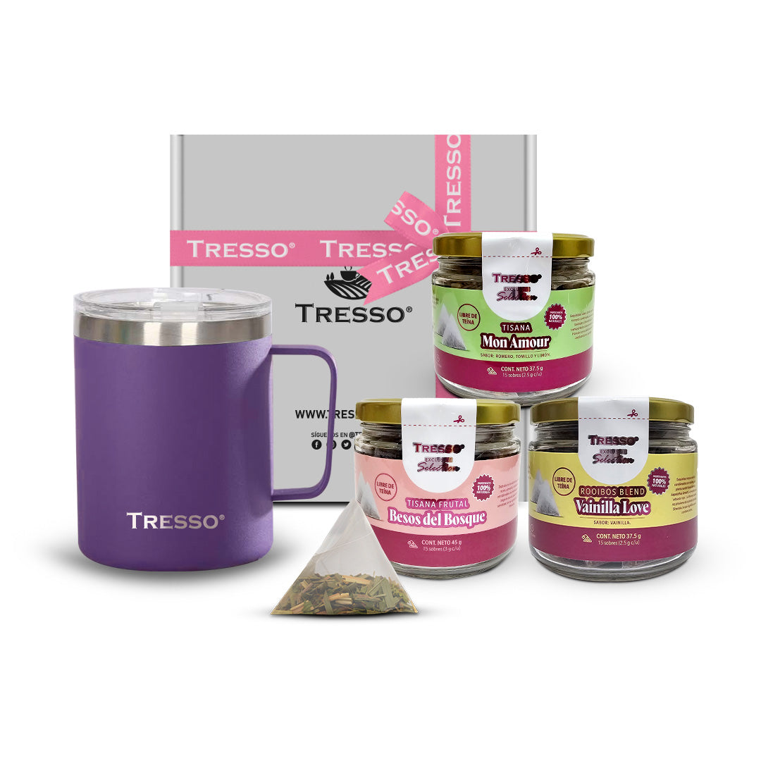 Kit infusiones en pirámide + Termo ó Taza