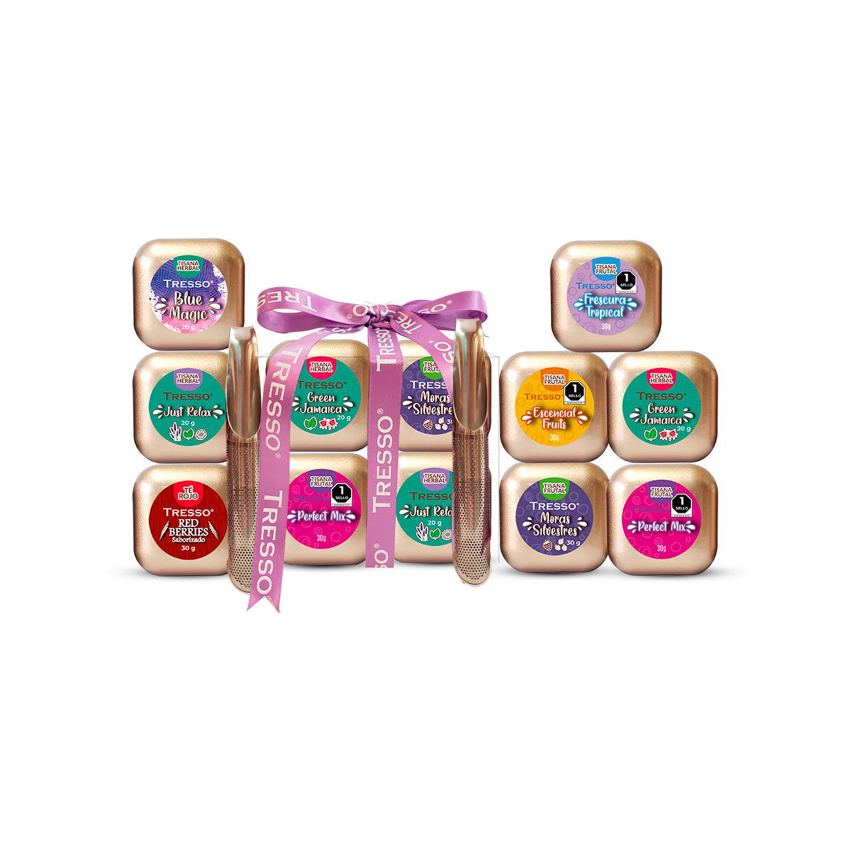 Regalo Mini Tés y Tisanas Con Infusores de Lápiz - TRESSO®
