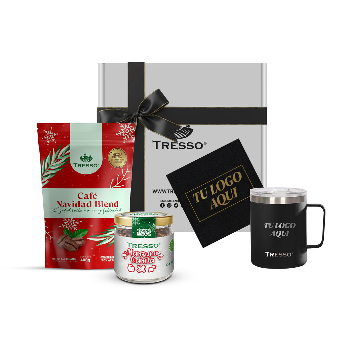 Special gift with steel cup and herbal tea