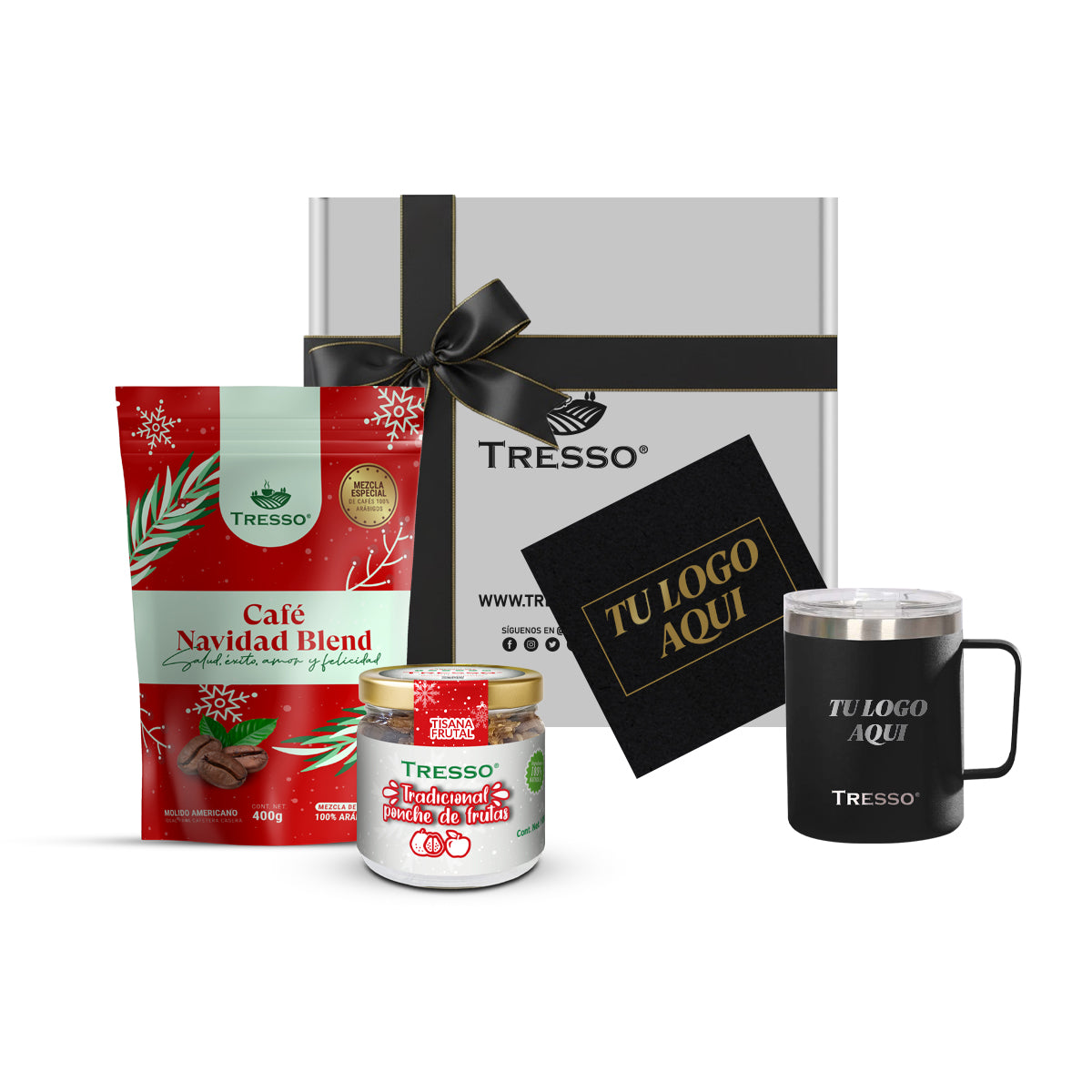 Special gift with steel cup and herbal tea