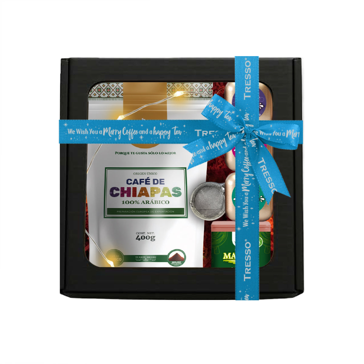 Regalo de café y Té con luces Led