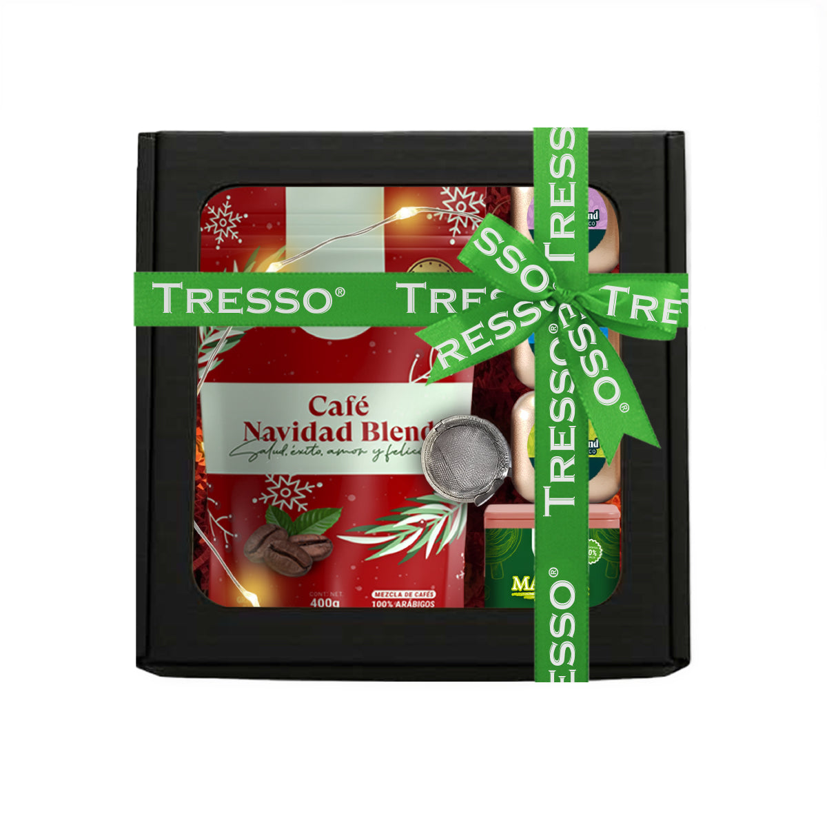 Regalo de café y tés exclusivos con luz led