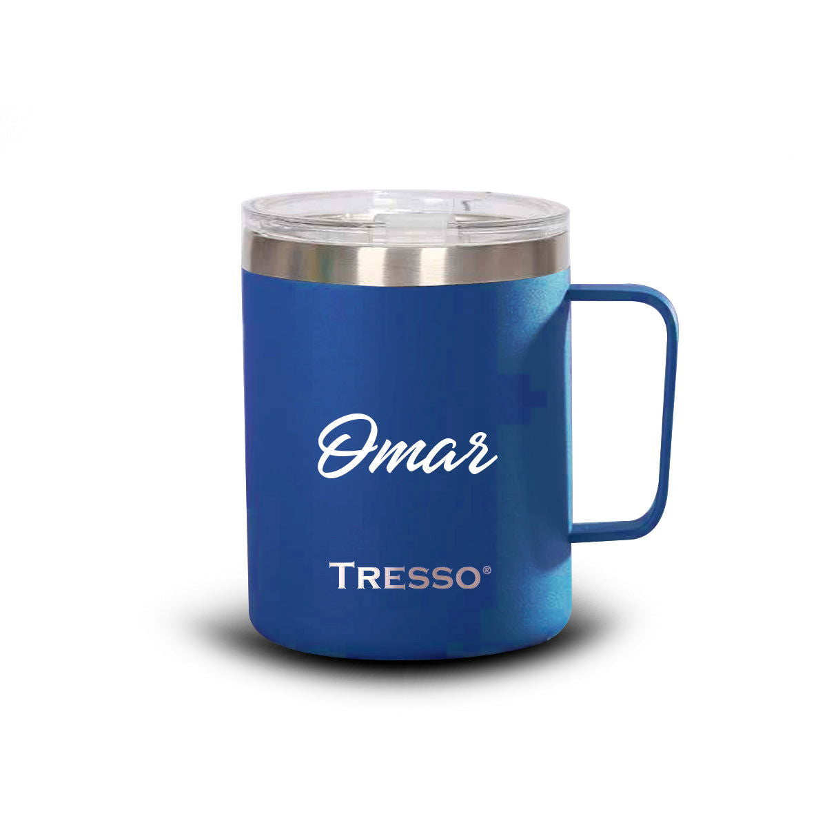Taza de acero inoxidable con tapa 350ml para Él - TRESSO®