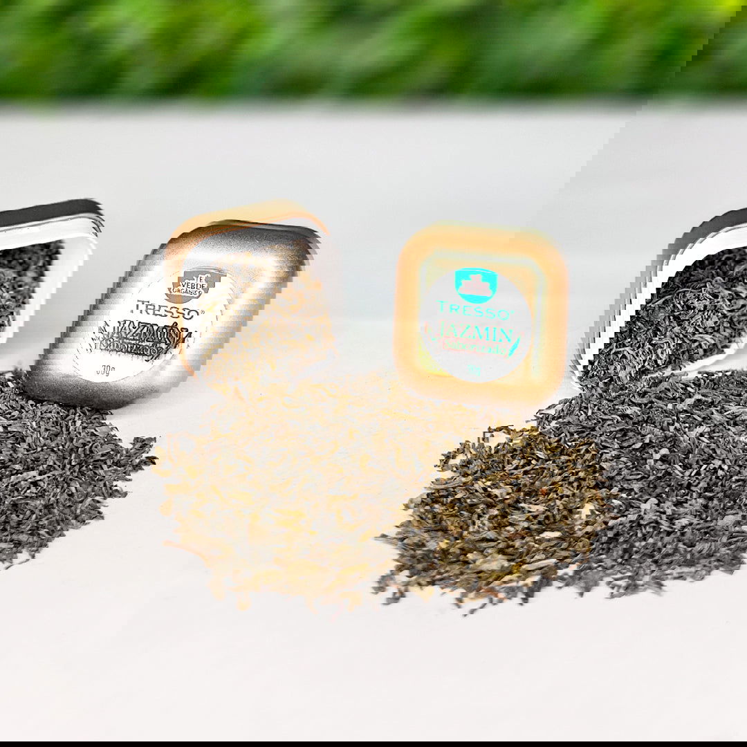 Té Verde Orgánico (Saborizado): Jazmín 23g-100g - TRESSO®