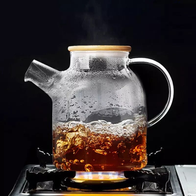 Tetera de Vidrio con Filtro de Acero Inoxidable 1 L - TRESSO®