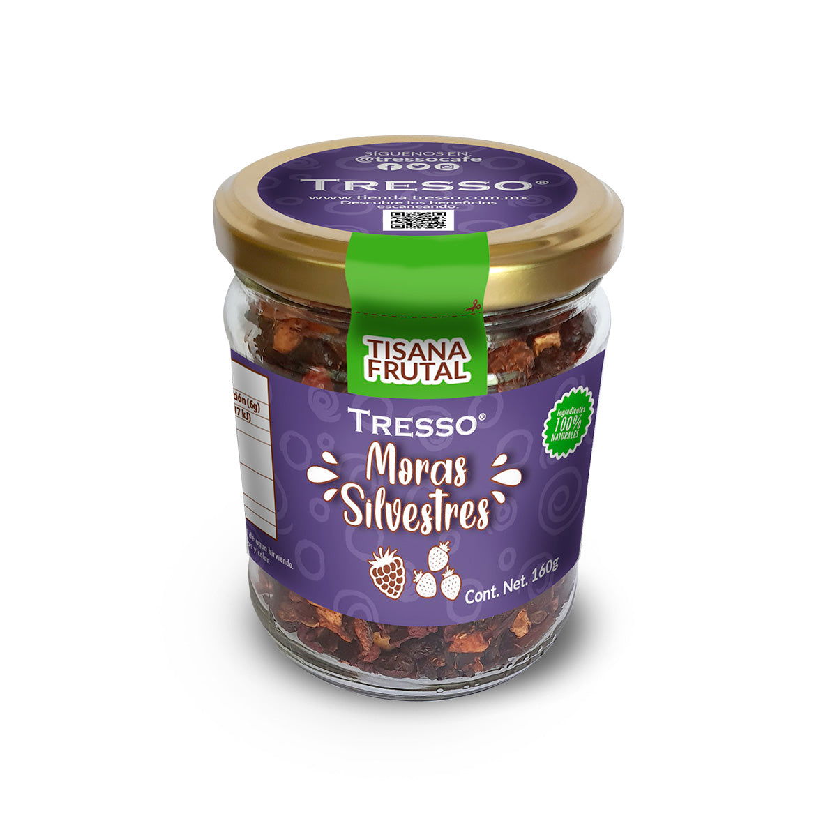 Tisana Frutal: Moras Silvestres 30g-1kg - TRESSO®