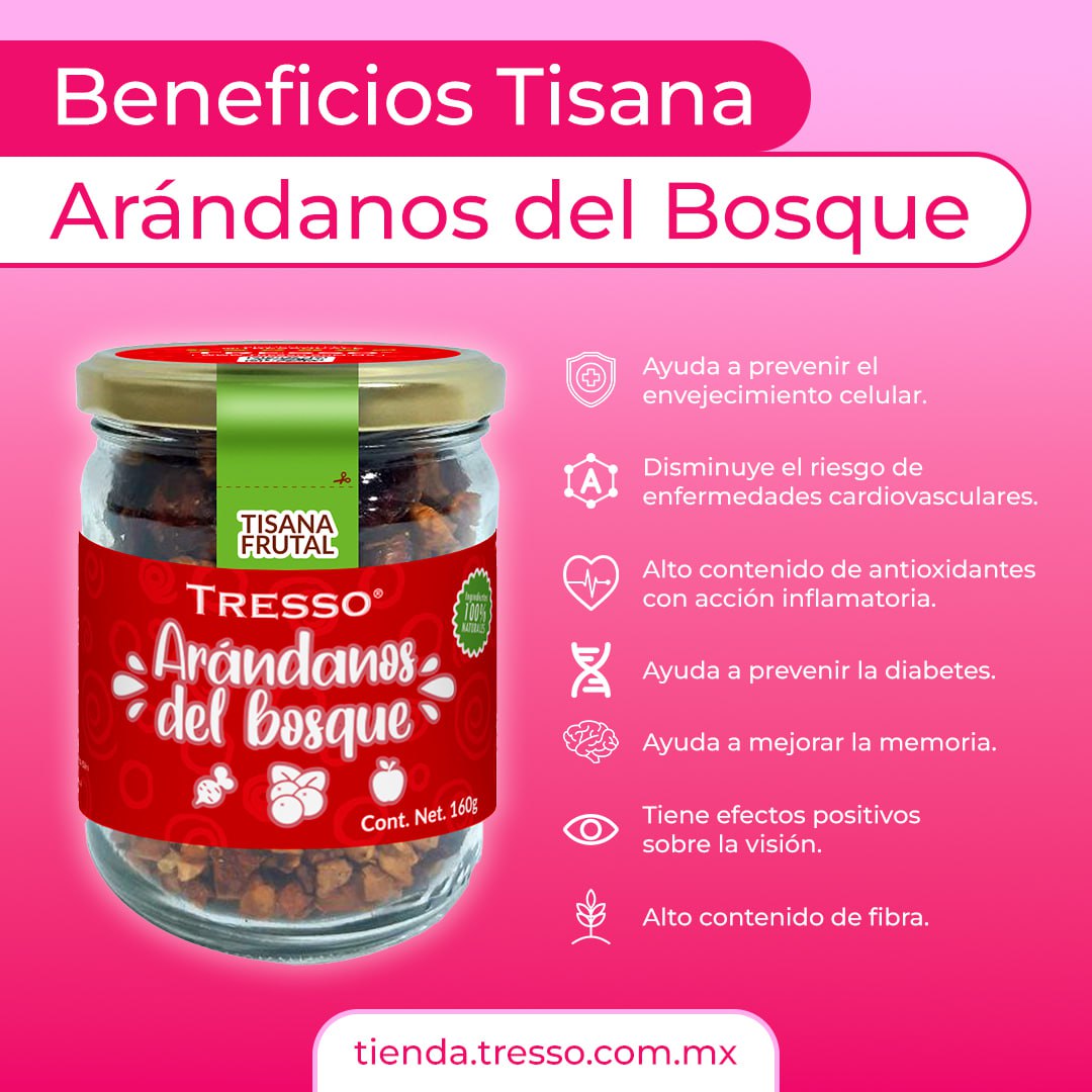 Tisana frutal: Arándanos del bosque 30g-160g - TRESSO®