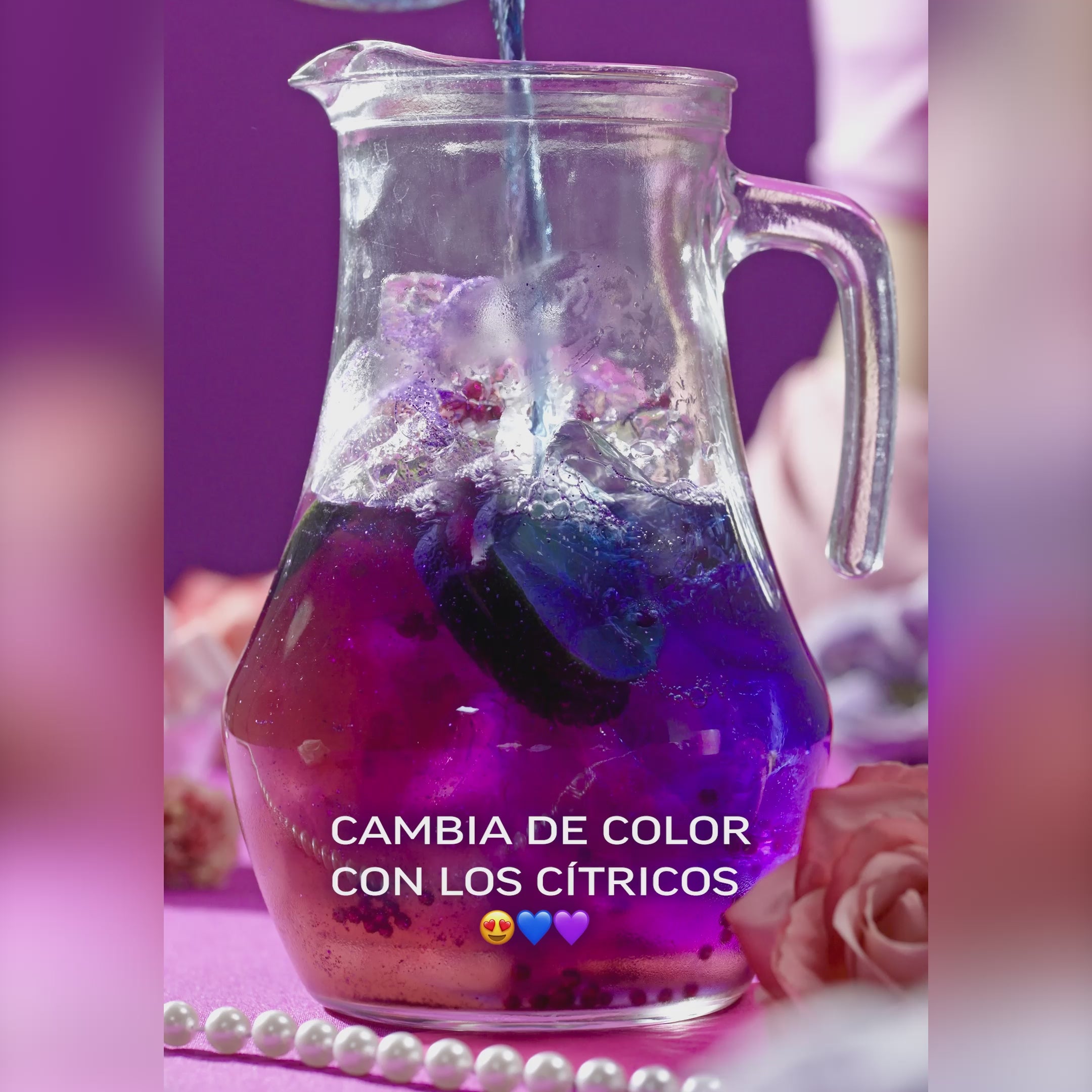 Perlas de azúcar comestibles decorativas grandes color morado fuerte 70g