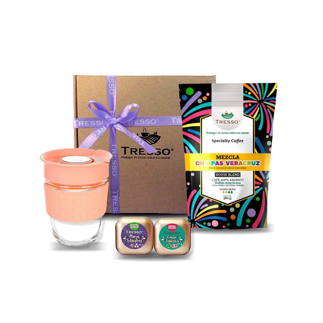 Coffee and Tea Kit TRESSO® Rosa Café House blend 380g 