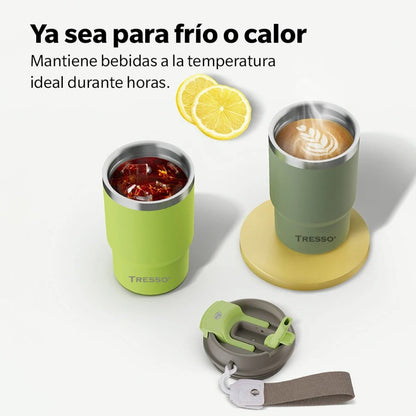 Termo para café y té 470ml con asa de viaje