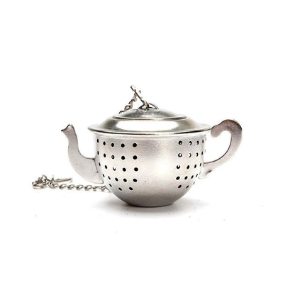 Infusor en forma de tetera de acero inoxidable para té