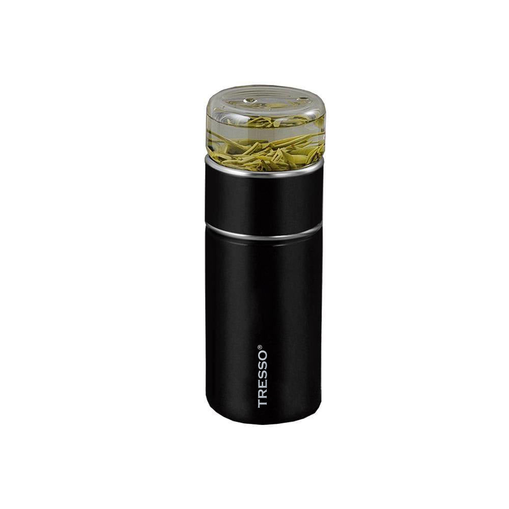 Stainless steel bottle with glass lid for Him