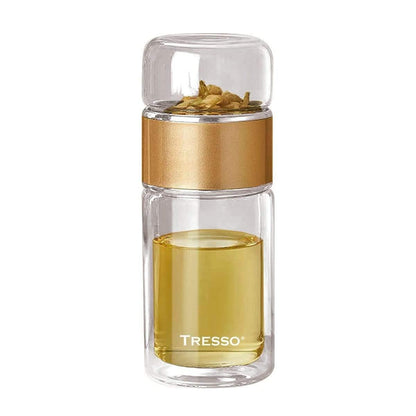 Botella Doble Pared Con Infusor Para Tisana para Él - TRESSO® 