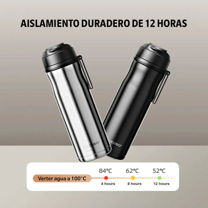 Botella de acero inoxidable 600ml con filtro magnético para té - TRESSO® 