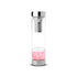 Botella de vidrio doble pared con filtro para té y cuarzos decorativos 300 ml - TRESSO® 