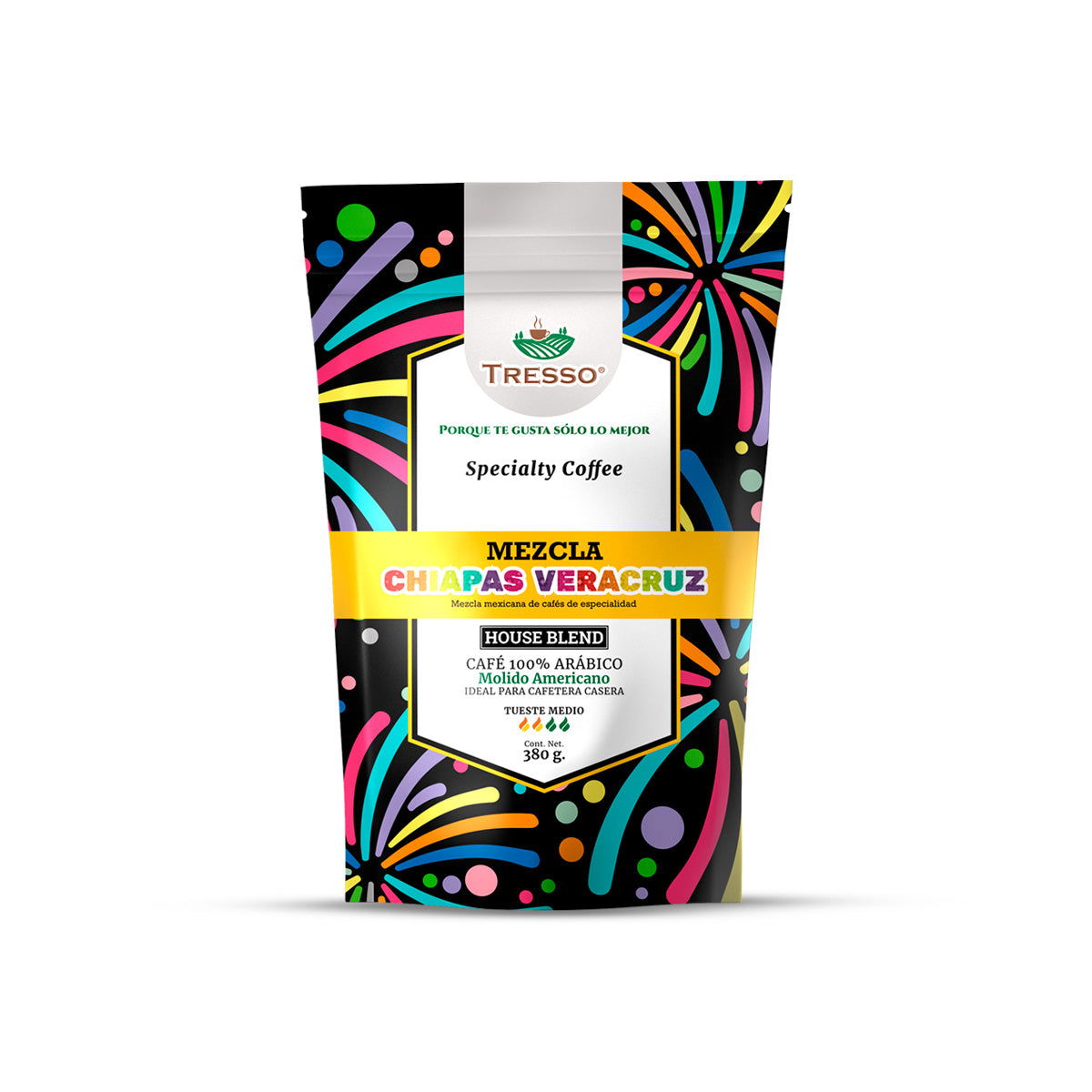 Café House Blend Mezcla Chiapas - Veracruz 380 g - TRESSO® 