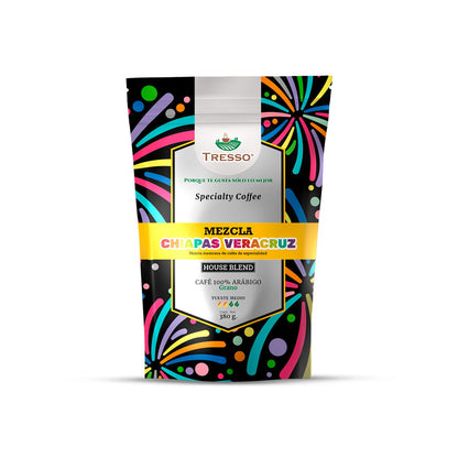 Café House Blend Mezcla Chiapas - Veracruz 380 g - TRESSO® 