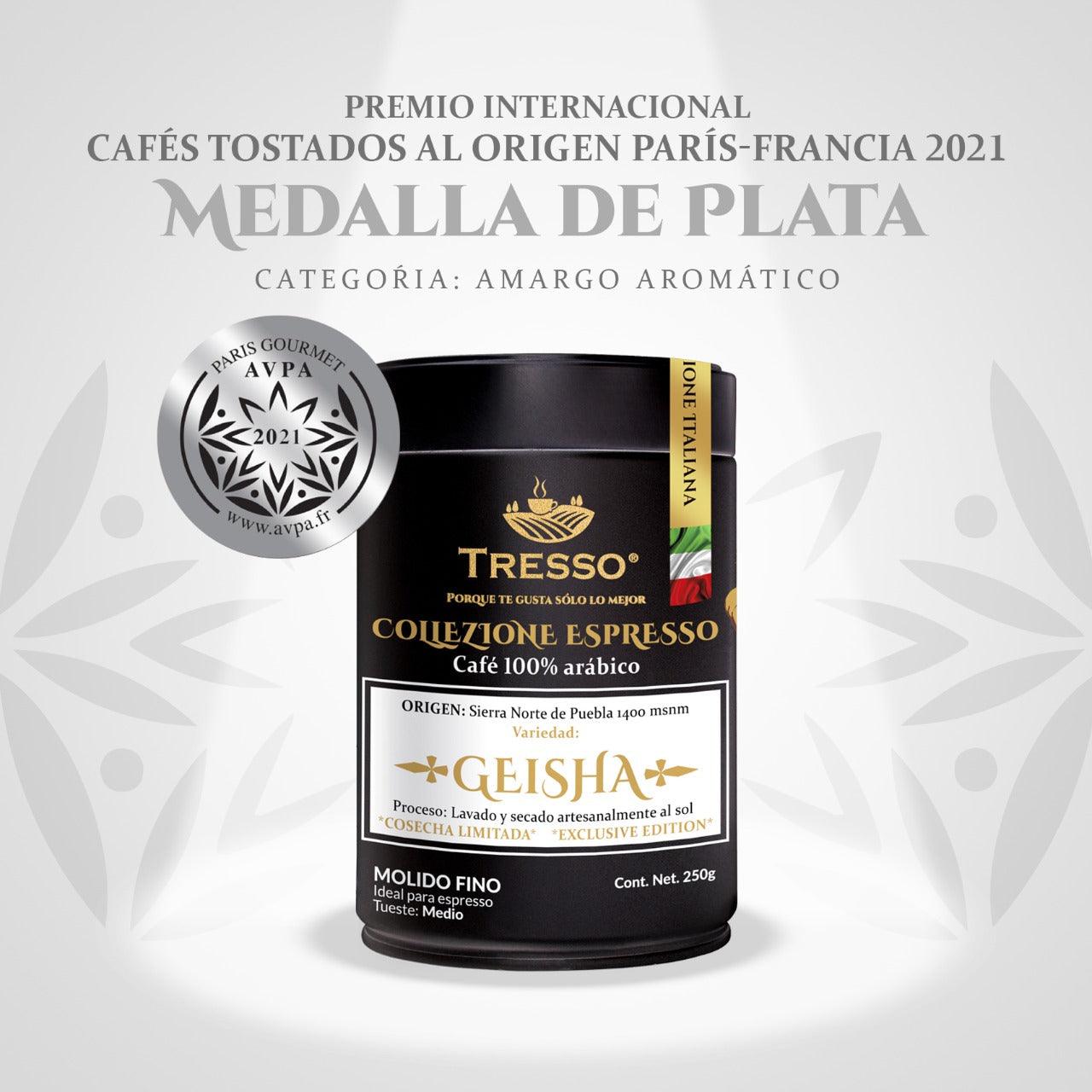 Geisha: Collezione Espresso: Inspirazione Italiana Café Geisha 250g - TRESSO® 