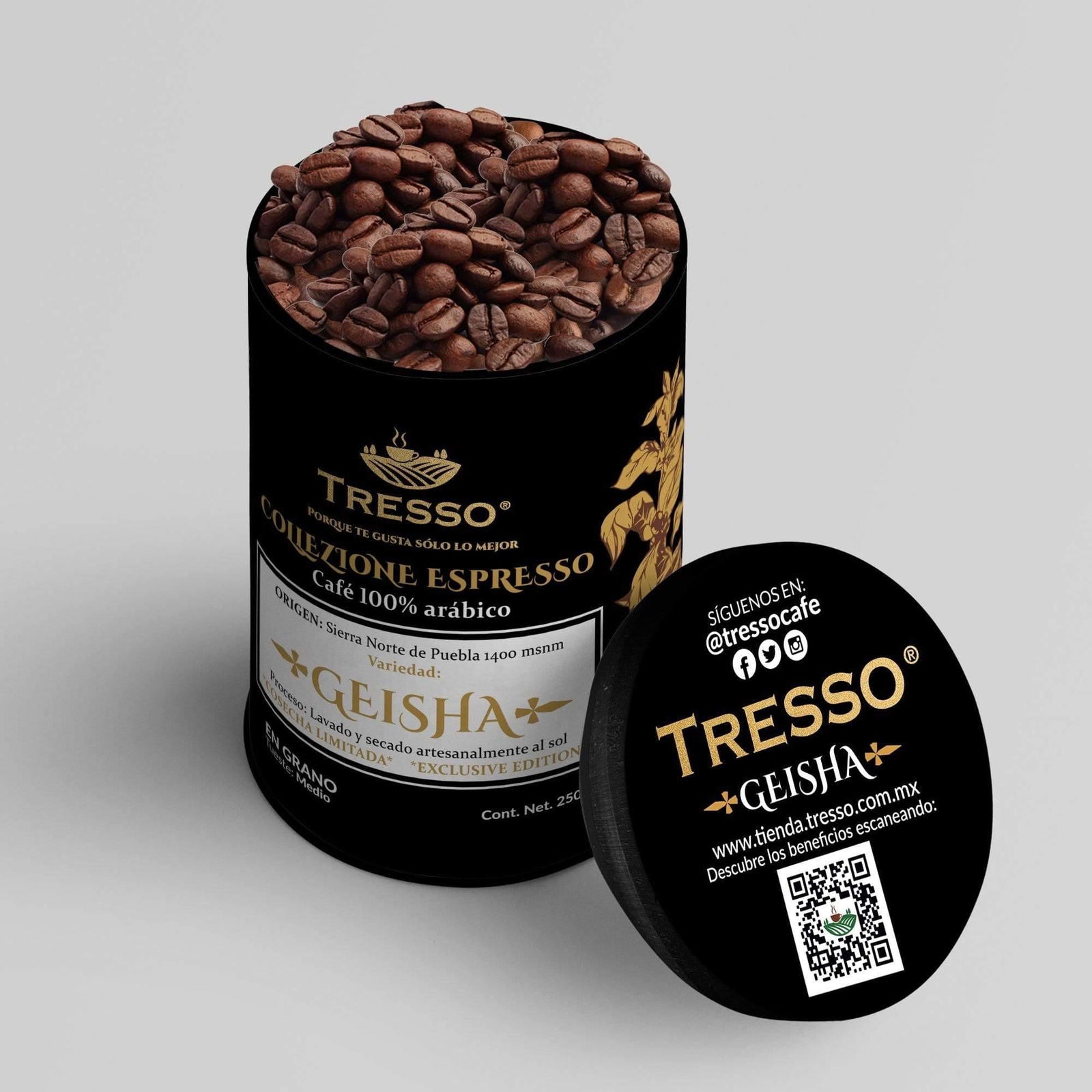 Geisha: Collezione Espresso: Inspirazione Italiana Café Geisha 250g - TRESSO® 
