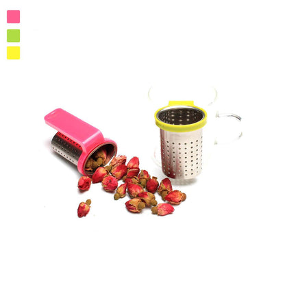 Infusor colgante para taza de acero inoxidable y silicona para té - TRESSO® 