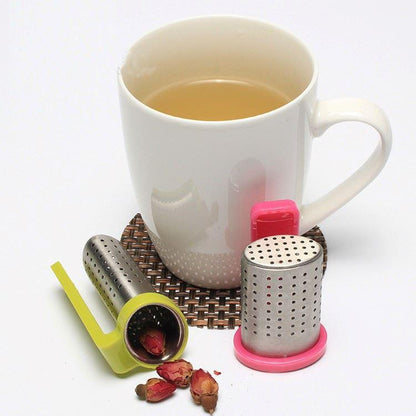 Infusor colgante para taza de acero inoxidable y silicona para té - TRESSO® 