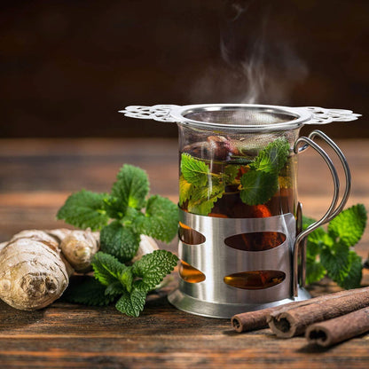 Infusor de malla metálica de acero inoxidable para té - TRESSO® 