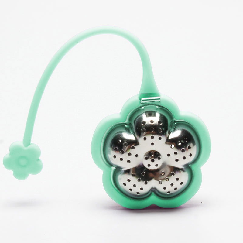 Infusor en forma de flor de acero inoxidable y silicona para té - TRESSO® 