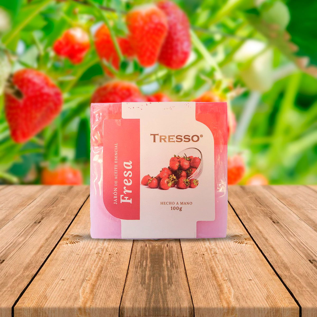 Jabón de aceite esencial de Fresa - TRESSO® 