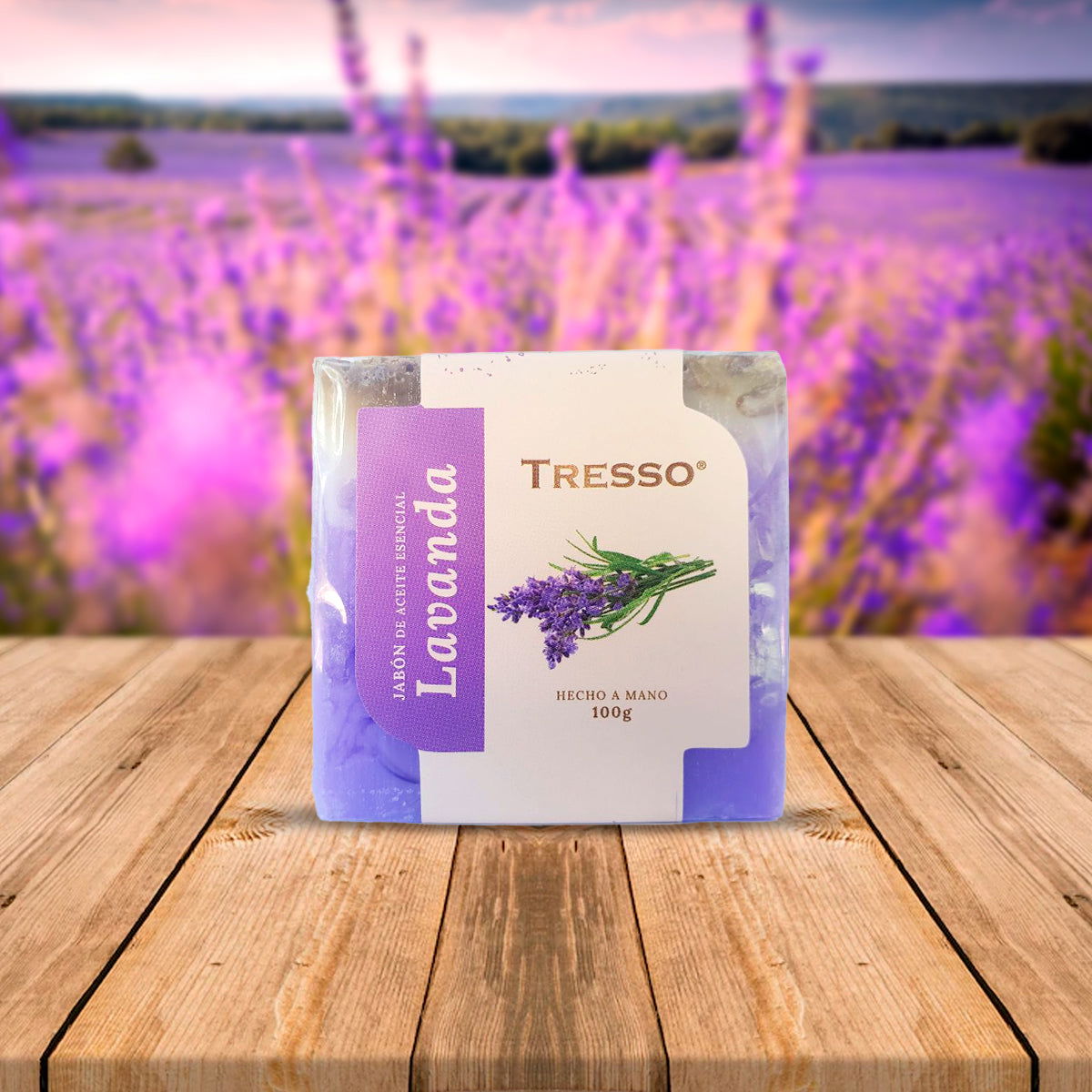 Jabón de aceite esencial de Lavanda - TRESSO® 