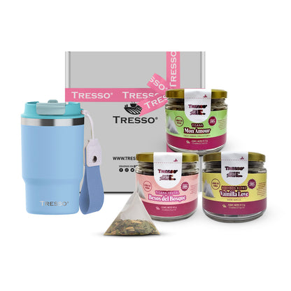 Kit infusiones en pirámide + Termo ó Taza