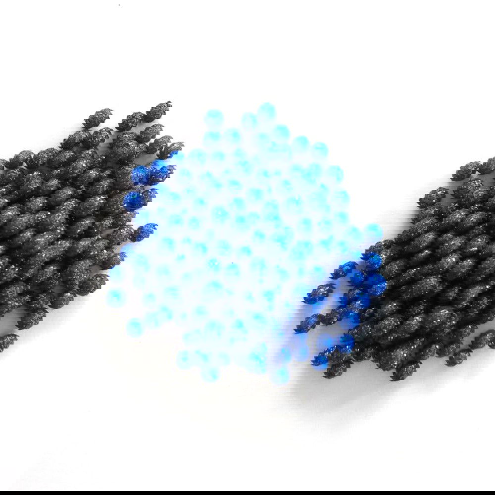 Perlas de azúcar comestibles decorativas medianas color azul rey 70g - TRESSO®