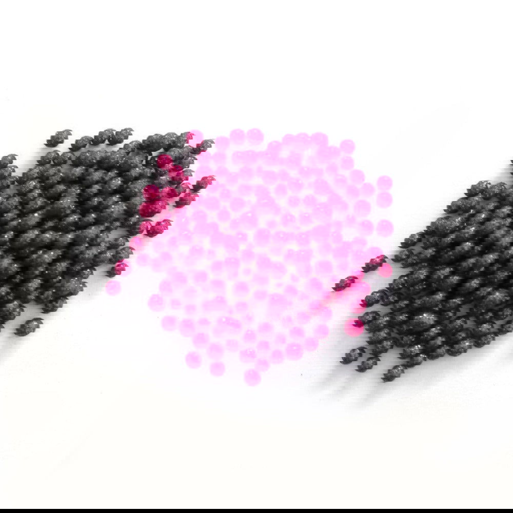 Perlas de azúcar comestibles decorativas medianas color fushia 70g - TRESSO®