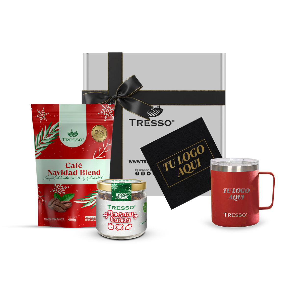 Special gift with steel cup and herbal tea