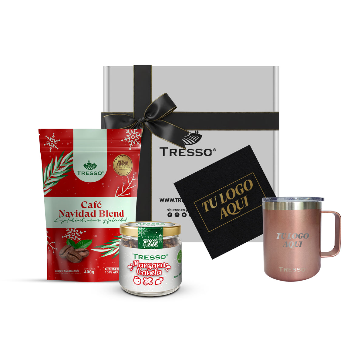 Special gift with steel cup and herbal tea