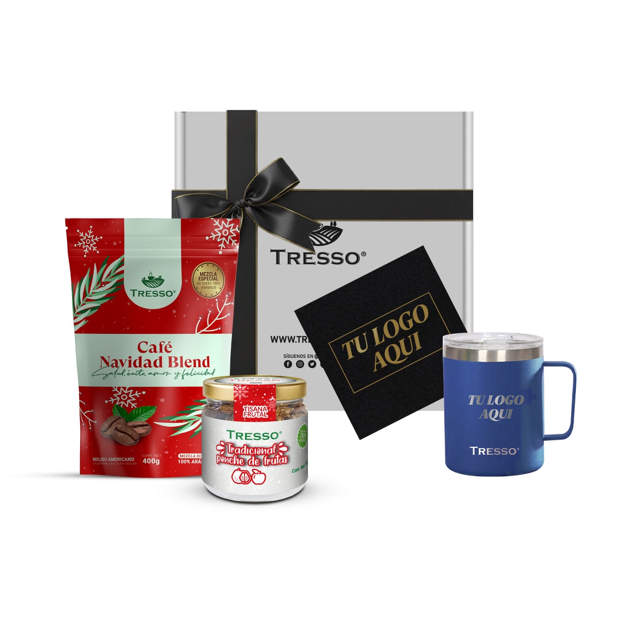 Special gift with steel cup and herbal tea