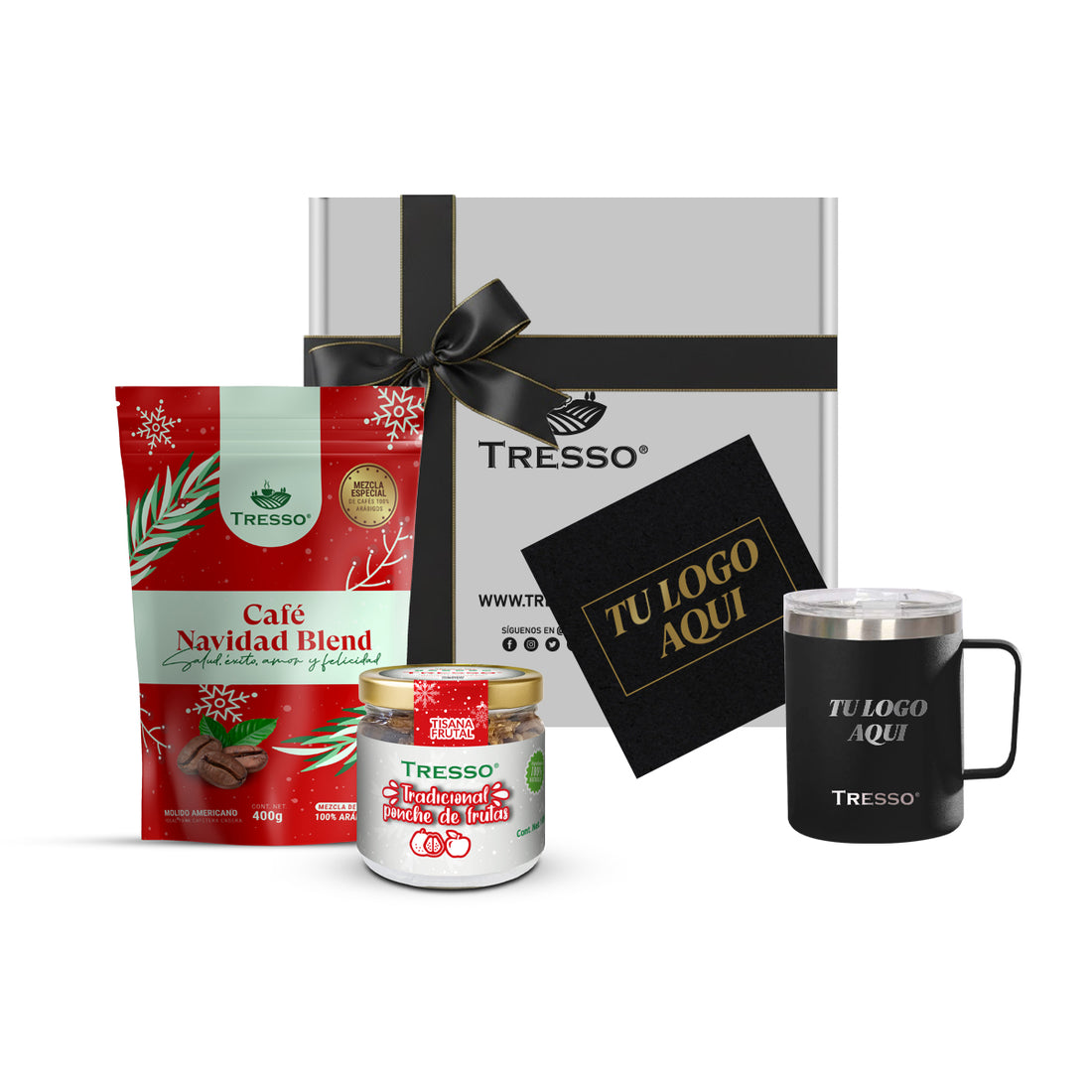 Special gift with steel cup and herbal tea