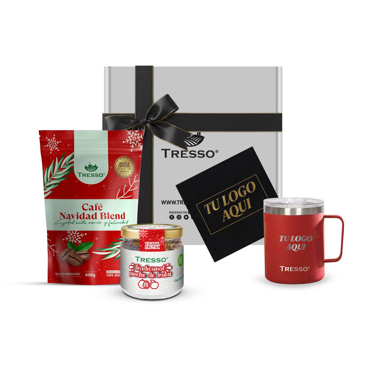 Special gift with steel cup and herbal tea