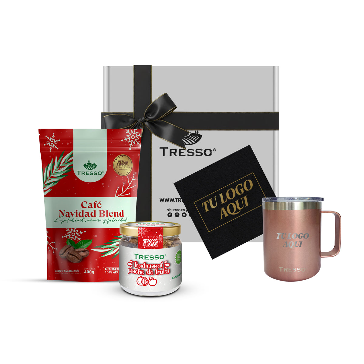 Special gift with steel cup and herbal tea