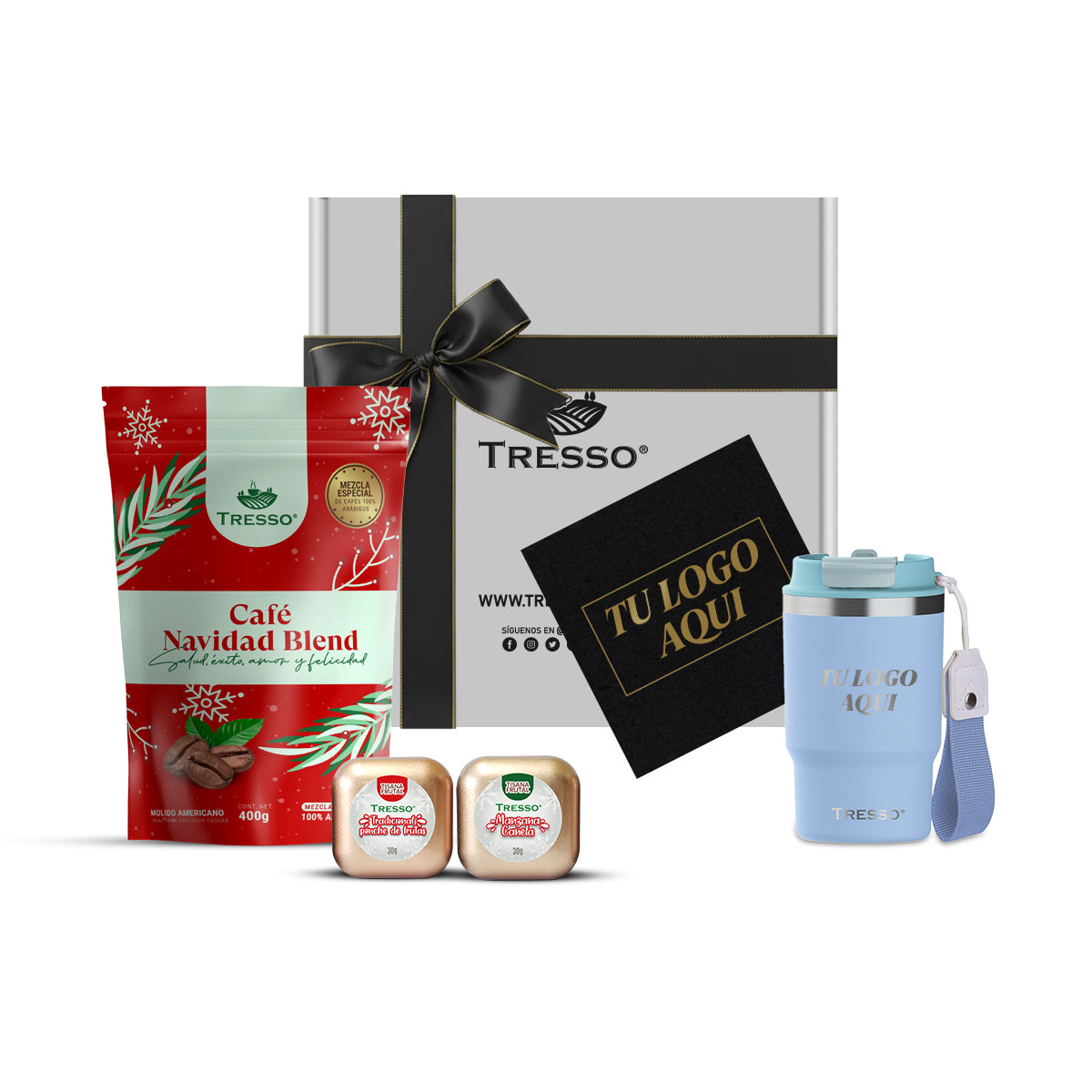 Special gift with travel thermos and mini herbal teas