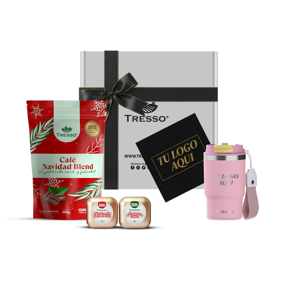 Special gift with travel thermos and mini herbal teas