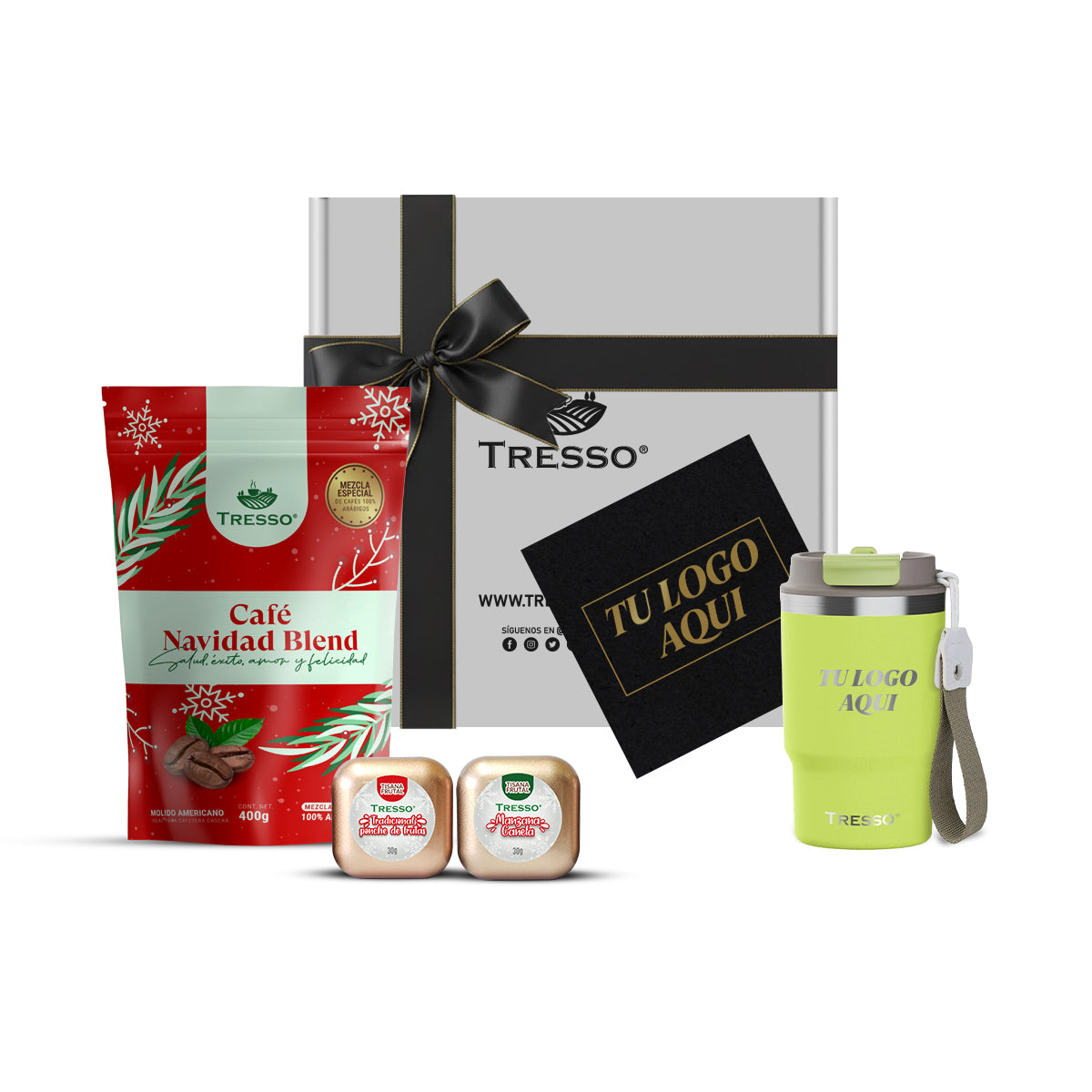 Special gift with travel thermos and mini herbal teas