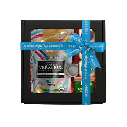 Regalo de café y tisanas + granos con chocolate