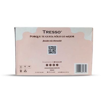 Set de Tetera de Vidrio con Dos Tazas Color Rosa - TRESSO® 