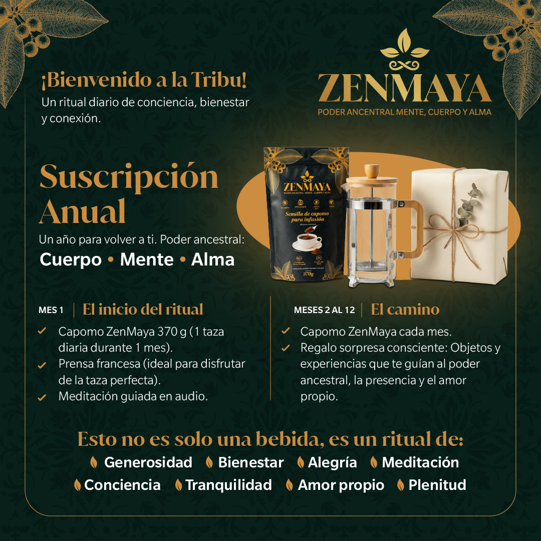 Suscripción mensual Capomo Zenmaya (por 12 meses)