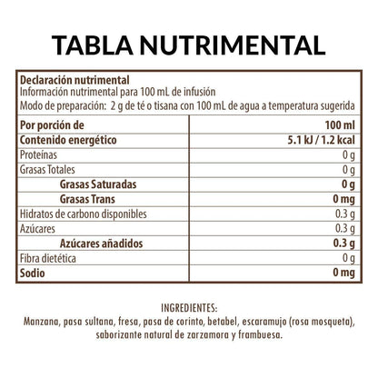 Tisana Frutal: Moras Silvestres 30g-1kg