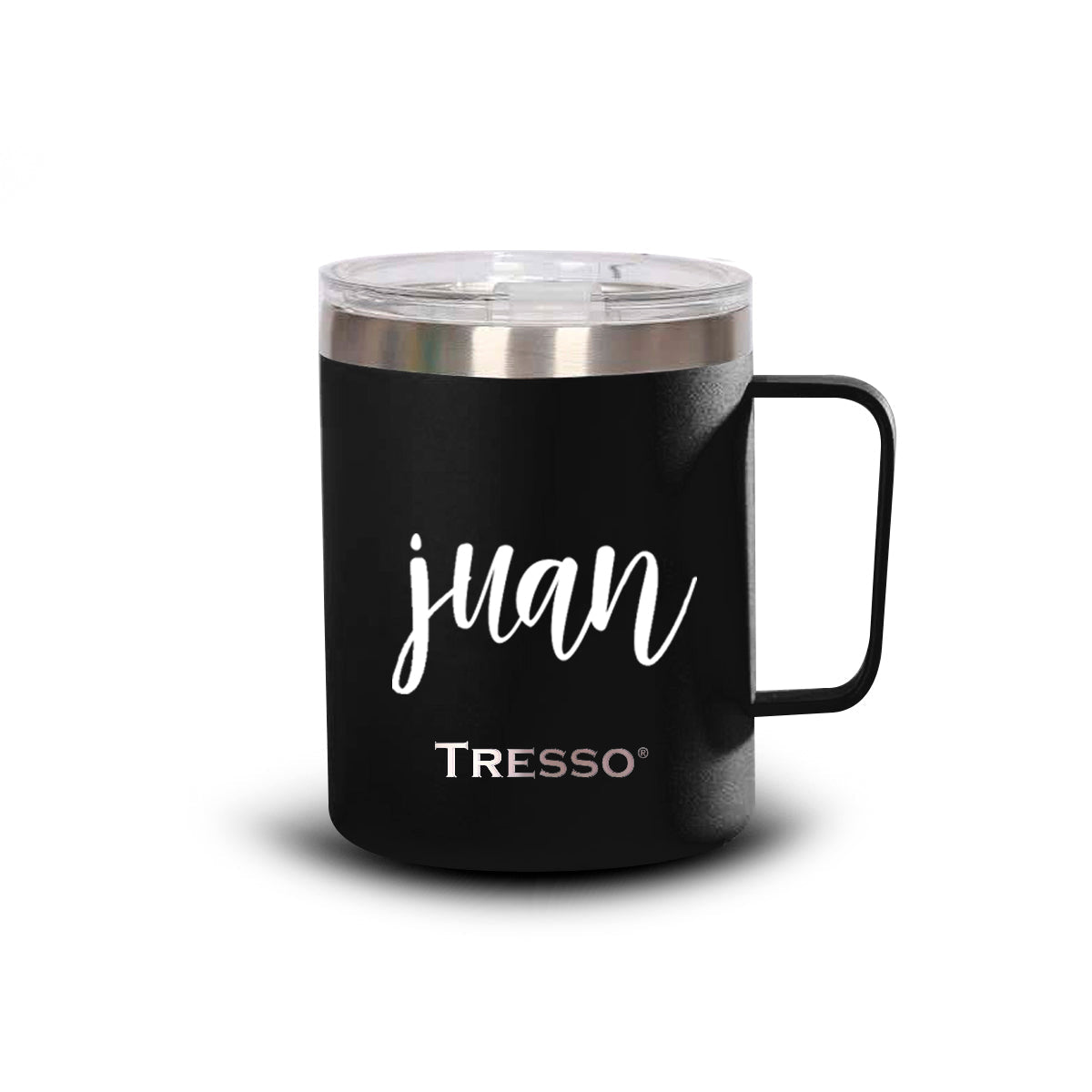 Taza de acero inoxidable con tapa 350ml para Él - TRESSO® 