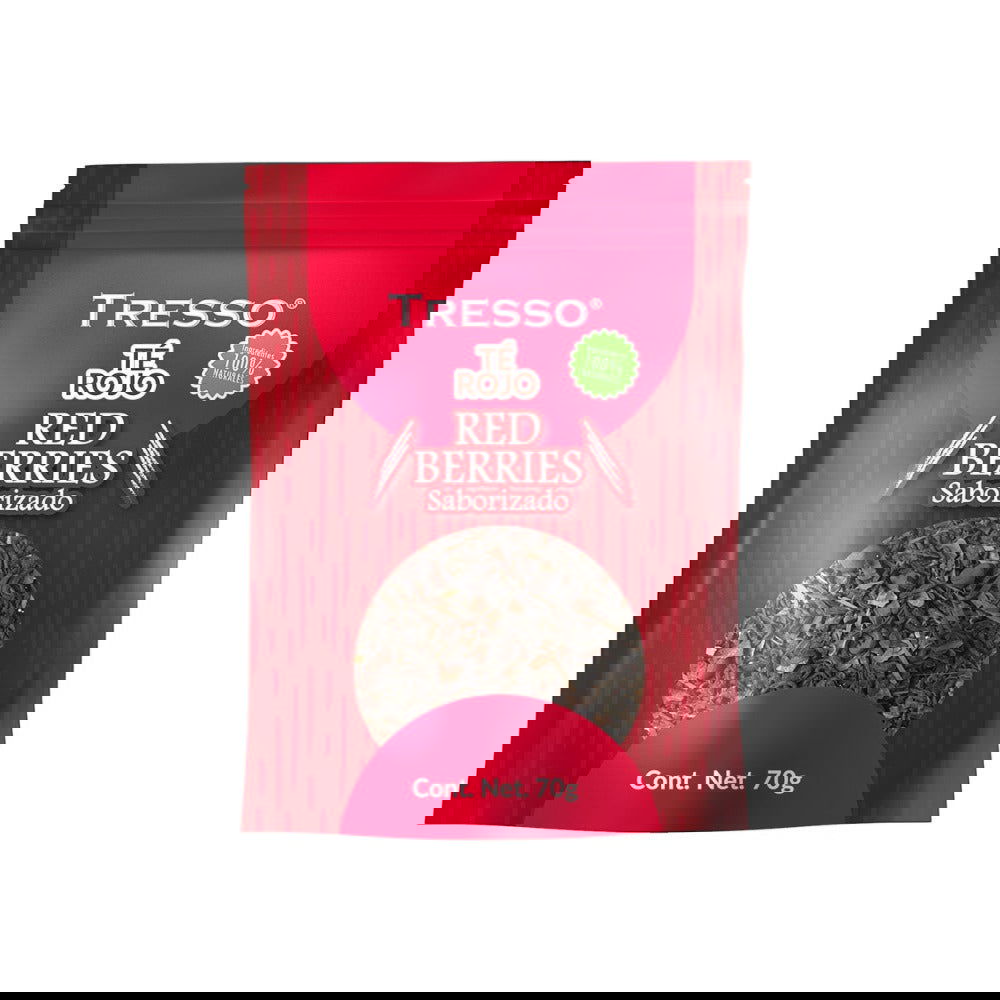 Té Rojo (Saborizado): Red Berries 23g-140g - TRESSO® 
