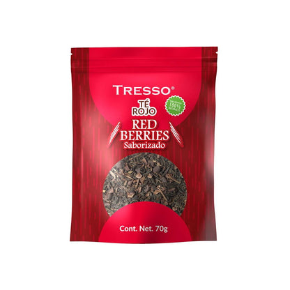 Té Rojo (Saborizado): Red Berries 23g-140g - TRESSO® 